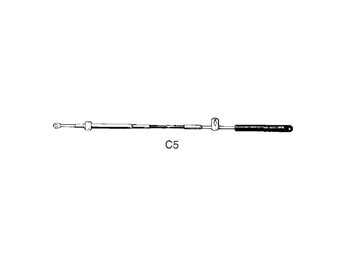 Cabo de Controle C5 Prateado 12´ULTRAFLEX