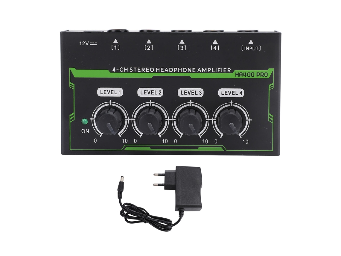 Aetheria amplificador de Fones de Ouvido 4 Canais com Luzes Rgb Estéreo Splitter para Estúdio Eu Plug 100 240v