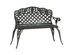 Maison Exclusive - Banco De Jardim 108 Cm Alumínio Fundido Verde
