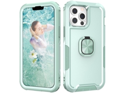Suporte Casa Quedas Para Iphone 15 Pro Silicone Verde