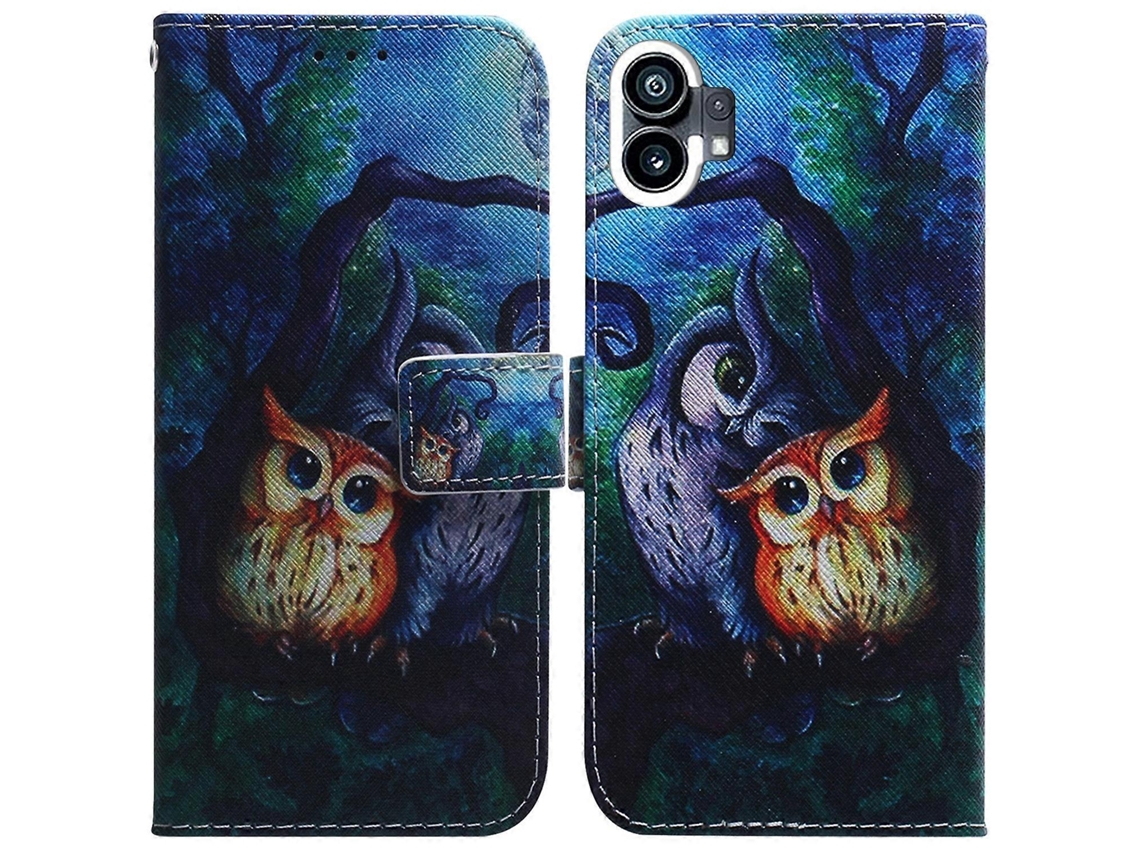 Capa De Celular De Couro Com Desenho Colorido Para Celular "for Nothing Phone 1