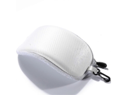 Estojo Rígido com Zíper para Óculos de Esqui e Snowboard, Portátil e Protetor , Branco AQUAFORGE (sem Óculos)