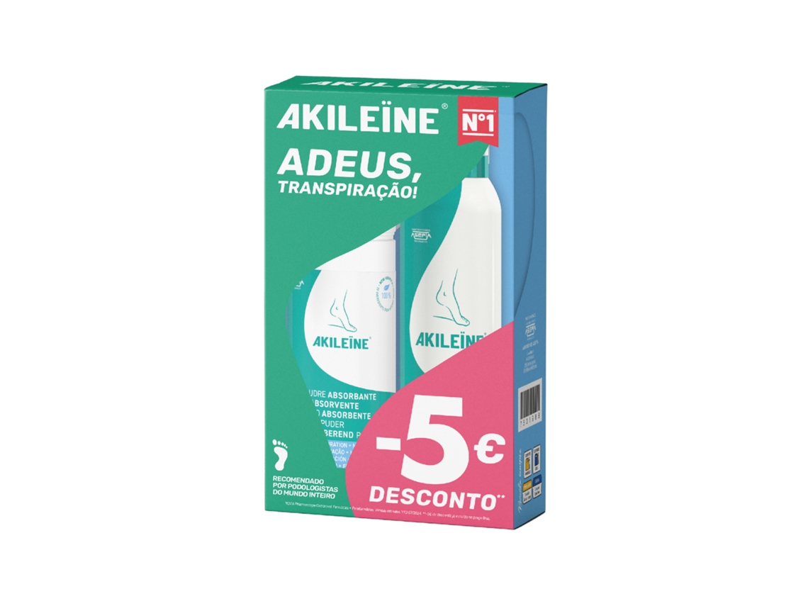 Coffret Pó Desodorizante Para Pés Akileine