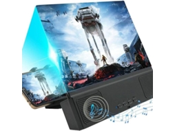 Amplificador De Tela 3d 12 Polegadas Com Alto, Falante Bluetooth E Amplificador De Filmes