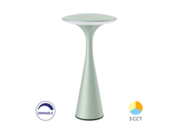 Luminária de Mesa 3W 300LM 3 em 1 IP44 Verde Regulável