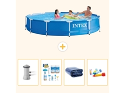 Intex Piscina Com Estrutura Redonda - 366x76 Cm - 5-peças S282