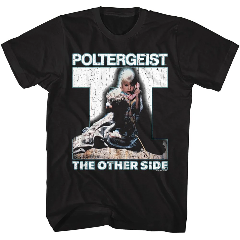 Rockinstone Poltergeist Big 2 Logo Black Adult T-shirt Size:xl