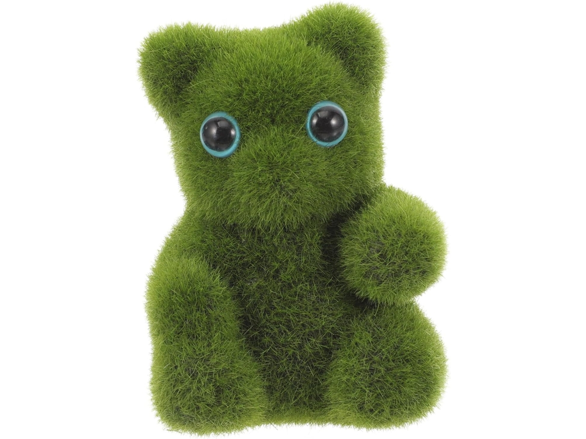 Urso Verde Em Espuma Com Alta Simulação E Superfície Para Sala De