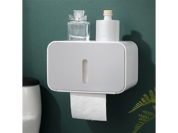 Porta papel Higiênico de Parede À Prova D'água com Armazenamento para Banheiro | S/MARCA