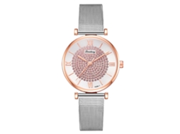 Relógio de Quartzo de Luxo com Estilo Personalidade Casual Moda Presente (rosa)