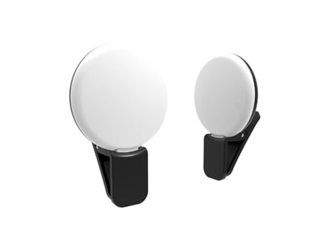 Mini Anel de Luz Led SLOWMOOSE Portátil Carregamento USB (100Mah - Preto)