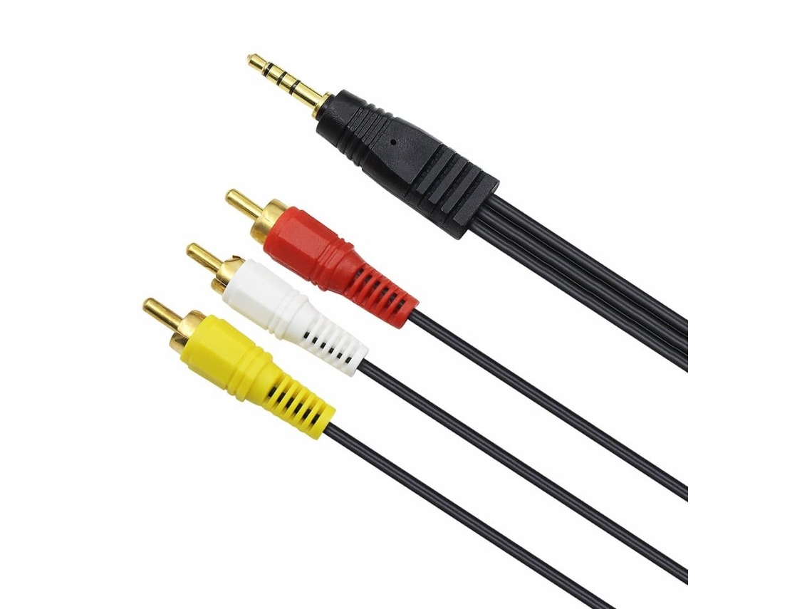 Cabo De Vídeo Av 3, 5mm Para Rca, Compatível Com Reprodutores De Dvd Portáteis Dbpower