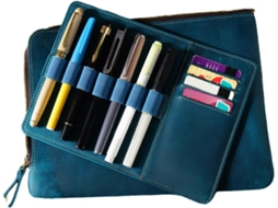 Estojo Escolar Com Zíper, Divisória Removível, 7 Compartimentos Elásticos E Bolso Para Cartões.