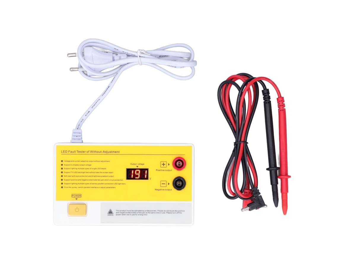 Testador de Luz de Fundo Led para Tv e Fitas Led com Identificação Automática e Proteção Contra Curto circuito