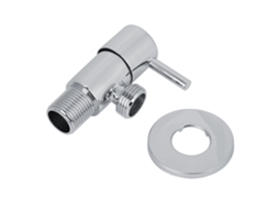 Válvula Angular MARCA de controle de água para banheiro, latão cromado G1/2