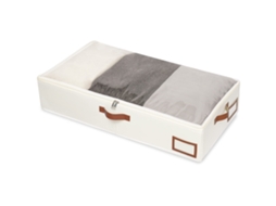 Pc Saco De Armazenamento Sob A Cama,organizador De Armário,transparente Com Zíper,para Roupas De Cama,80x40x15cm,bege Btforus