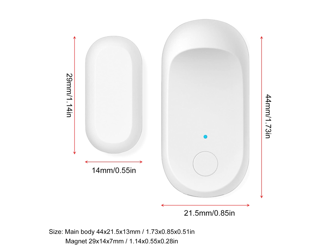 Sensor de Porta e Janela Smart Home Qingping com App Mi Home S/MARCA