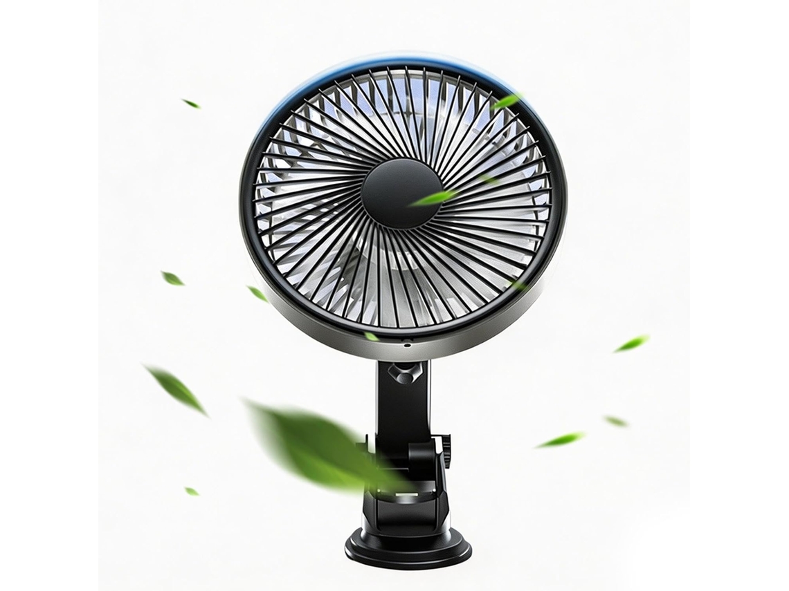 Ventilador Portátil De Alta Velocidade Para Carro Com Ventosa
