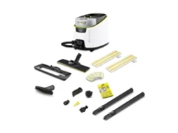 Limpador a vapor com cilindro KÄRCHER Sc 5 Deluxe Signature Line 1 3 L 2250 W Preto Branco
