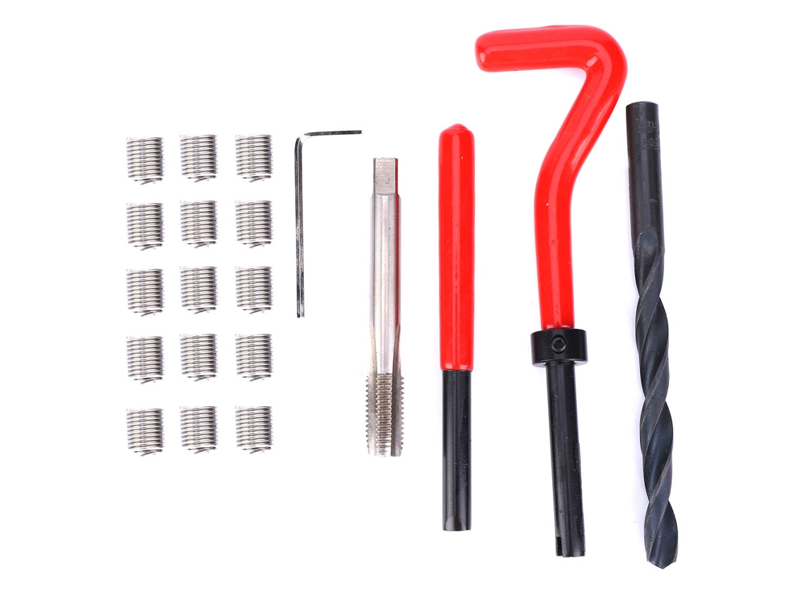 Kit De Reparo De Rosca M8x1.25 Em Aço Inoxidável Com 20 Peças Da Laxiscreed Para Reparo Interno