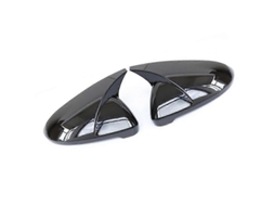 Capinha De Retrovisor Traseiro Mazda Cx4 Fibra De Carbono Chifre Casca Decoração Preto Brilhante