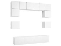 Tv Cabinet Set, Tv Cabinet Sets Vidaxl Branco Madeira Processada (n/a)