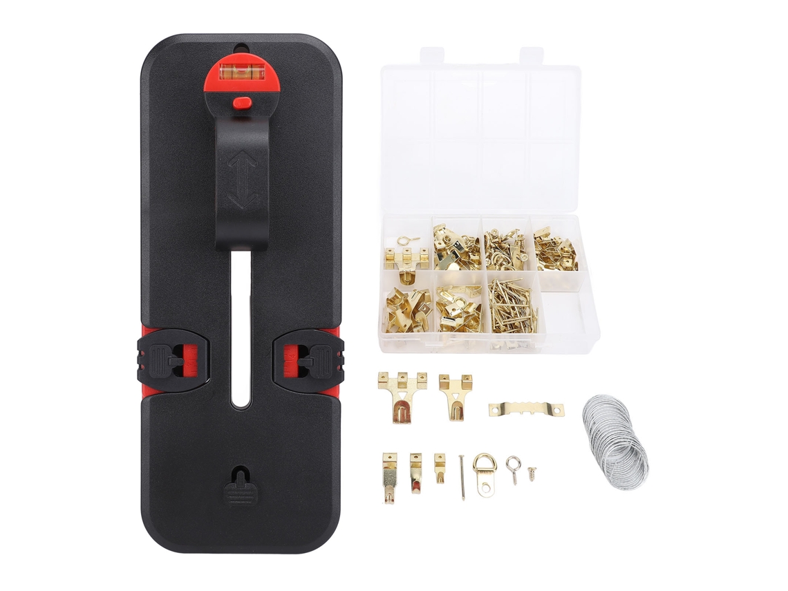Kit De Instalação De Quadros Com Nível Ferramentas Para Parede Multifuncional Fácil De Usar