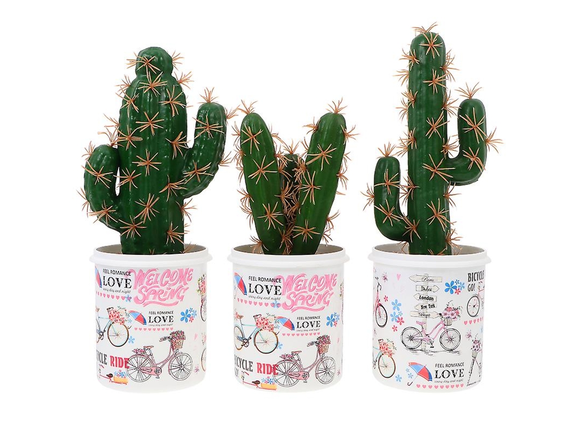 3 Unidades de Cactos Falsos ALLINLESS