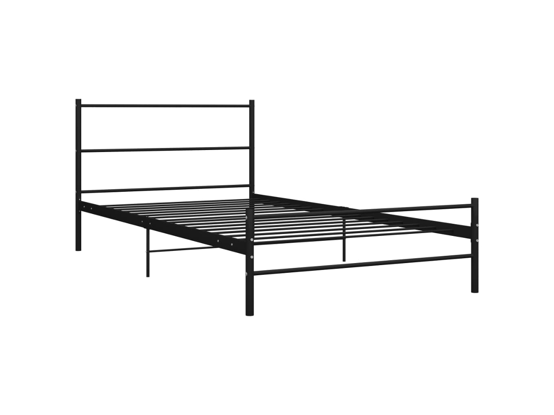 Estrutura de Cama 100x200 Cm Metal Preto MAISON EXCLUSIVE