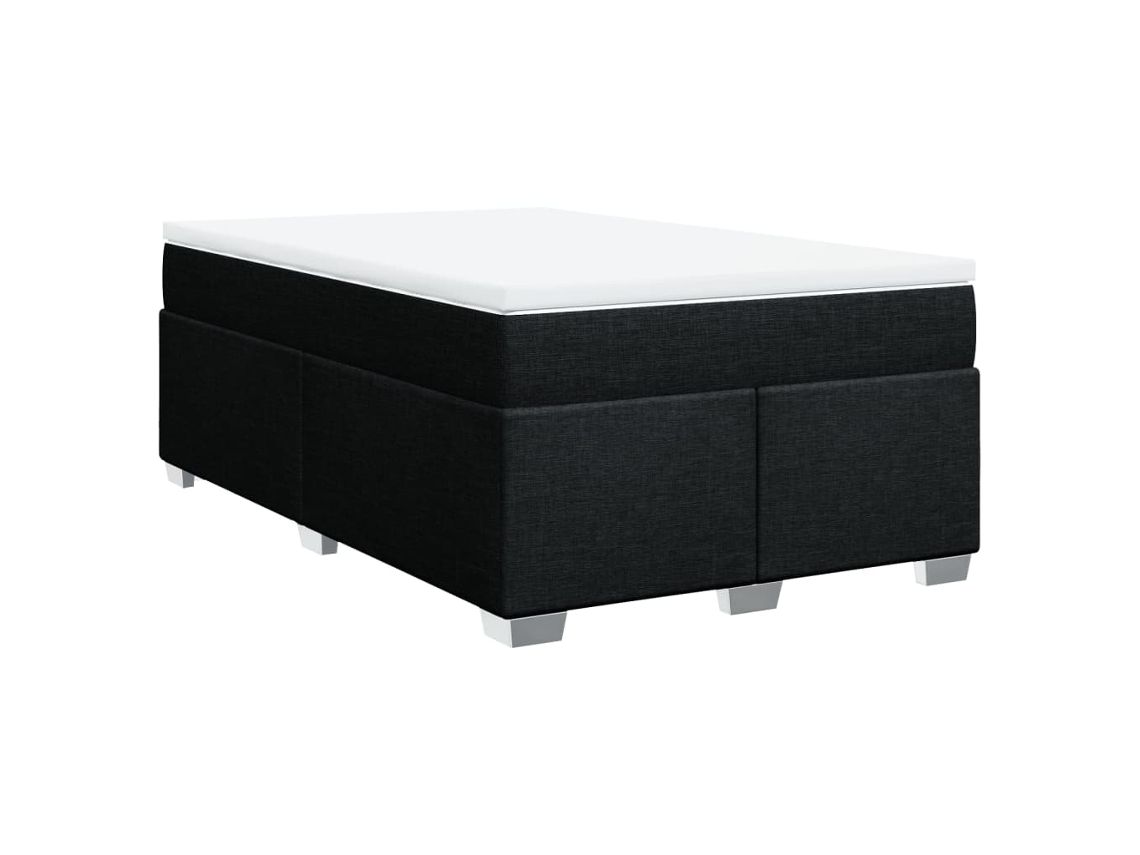 Box Spring Bed, Box Spring Beds Vidaxl Preto Tecido (120 X 200 Cm)