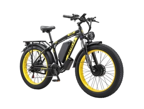 Bicicleta Elétrica KETELES K800 Bateria 48V 23Ah Motor 2000W Amarelo