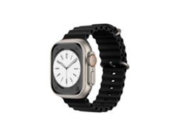 Pulseira de silicone preta ondulada Gift4me para Apple Watch Ultra 3
