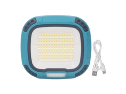 Lanterna de Trabalho Led Portátil, Carregável Usb, 3 Temperaturas de Cor, 4 Níveis de Brilho, Ip44 | S/MARCA