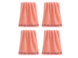 Toalha de Banho NEVEANCE Adultos Alta Absorção Algodão Rosa (34x75cm)