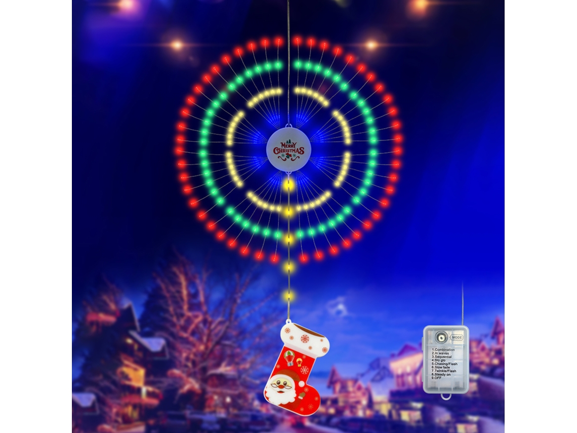 Luzes de Natal em Fio Forma Fogo de Artifício Ip65 | S/MARCA