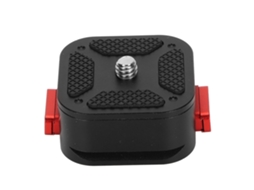 Placa de Liberação Rápida Mini com Parafuso 1/4 para Monitores, Câmera, Microfones