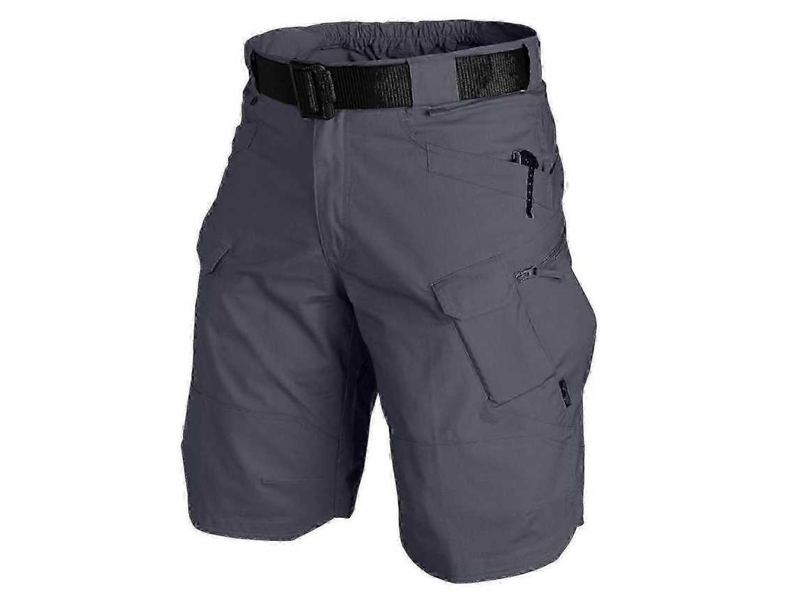 Pantalones Cortos Tácticos para Hombre Impermeables Senderismo Cargo Con Multi bolsillos Talla 4xl Gris