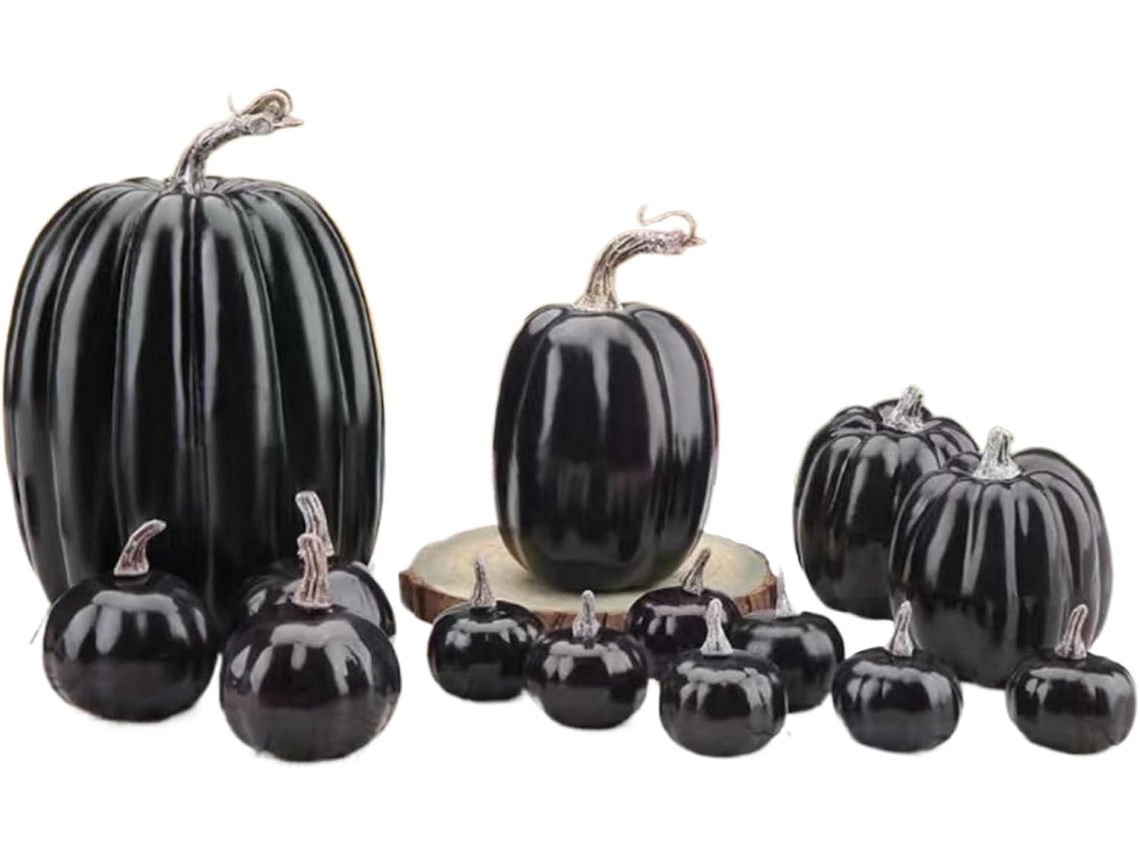 Abóboras Artificiais | Abóboras Artificiais Decorativas Grandes De Tamanhos Variados Para O Outono Gokoco