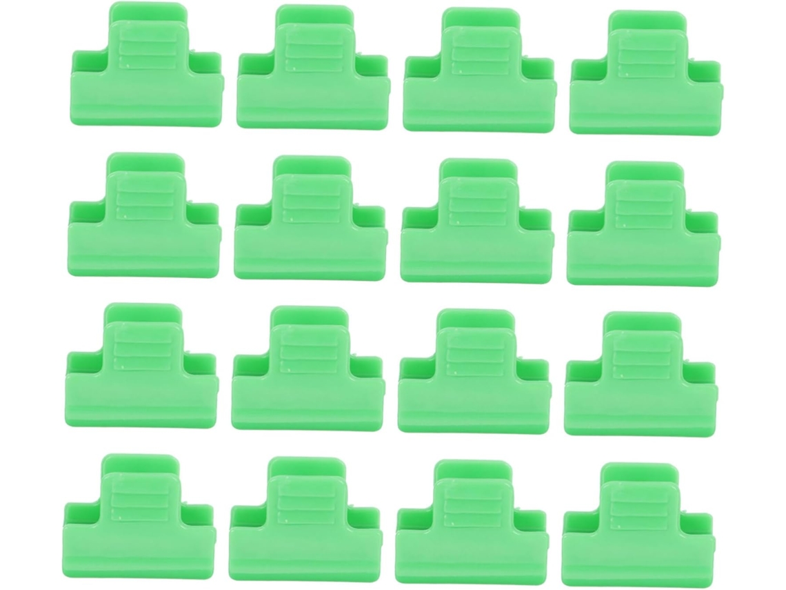 Clipes para Filme de Estufa Inoomp, Feitos de Pp, Verdes, 40 Unidades. Fáceis de Manusear e Transportar para Telas e CHABERLU
