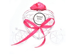 Laxiscreed Caixa De Doces Coração Vermelha Para Casamentos E Baby Shower