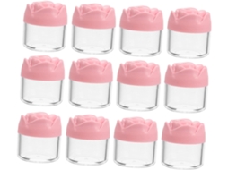 Conjunto De 12 Potes Em Formato De Rosa, Ideais Para Cosméticos, Loções E Maquiagem, Perfeitos Para Viagens.