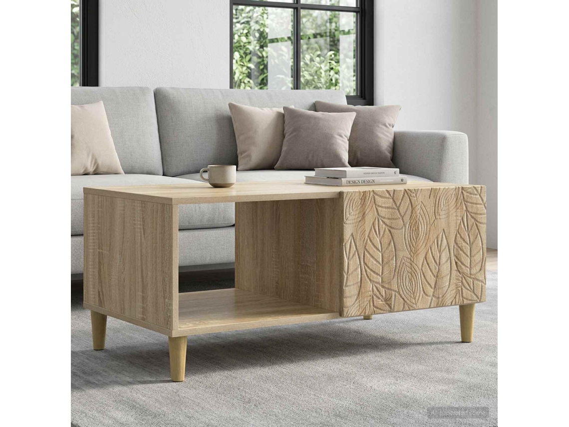 Vidaxl Mesa De Centro Carvalho Sonoma 90 X 50 X 40 Cm