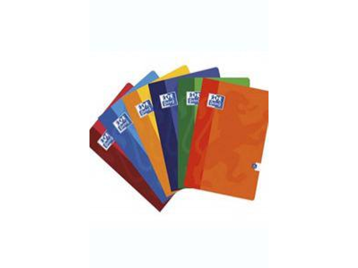 Paq/10 Libretas A4 48H 90G. Cuad.5X5 Pack M Colores Surtidos OXFORD