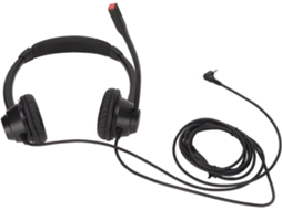 Fone De Ouvido De Escritório De 2,5 Mm, De Binaural Com Microfone Com Cancelamento De Ruído, De Empresarial