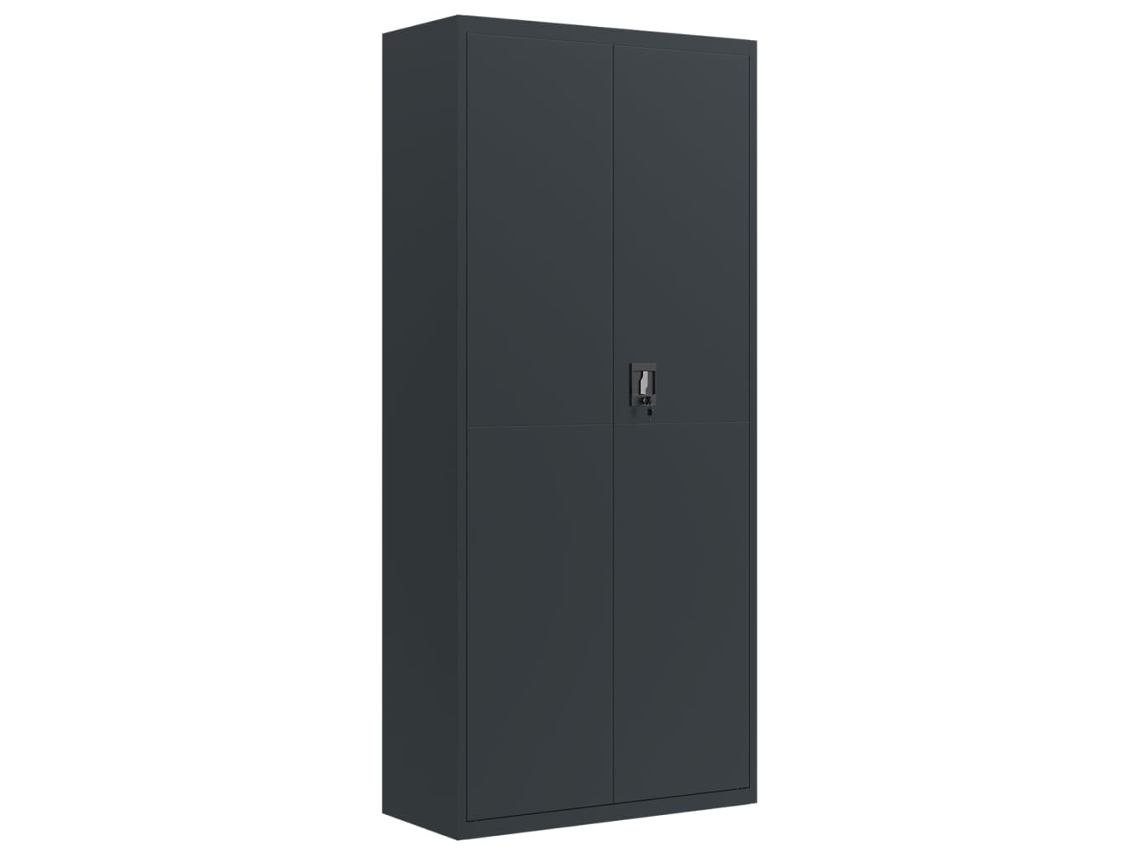 File Cabinet, File Cabinets Vidaxl Antracite Aço (90 X 40 X 200 Cm)