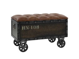 Storage Bench, Storage Benches Vidaxl Marrom Couro Artificial
