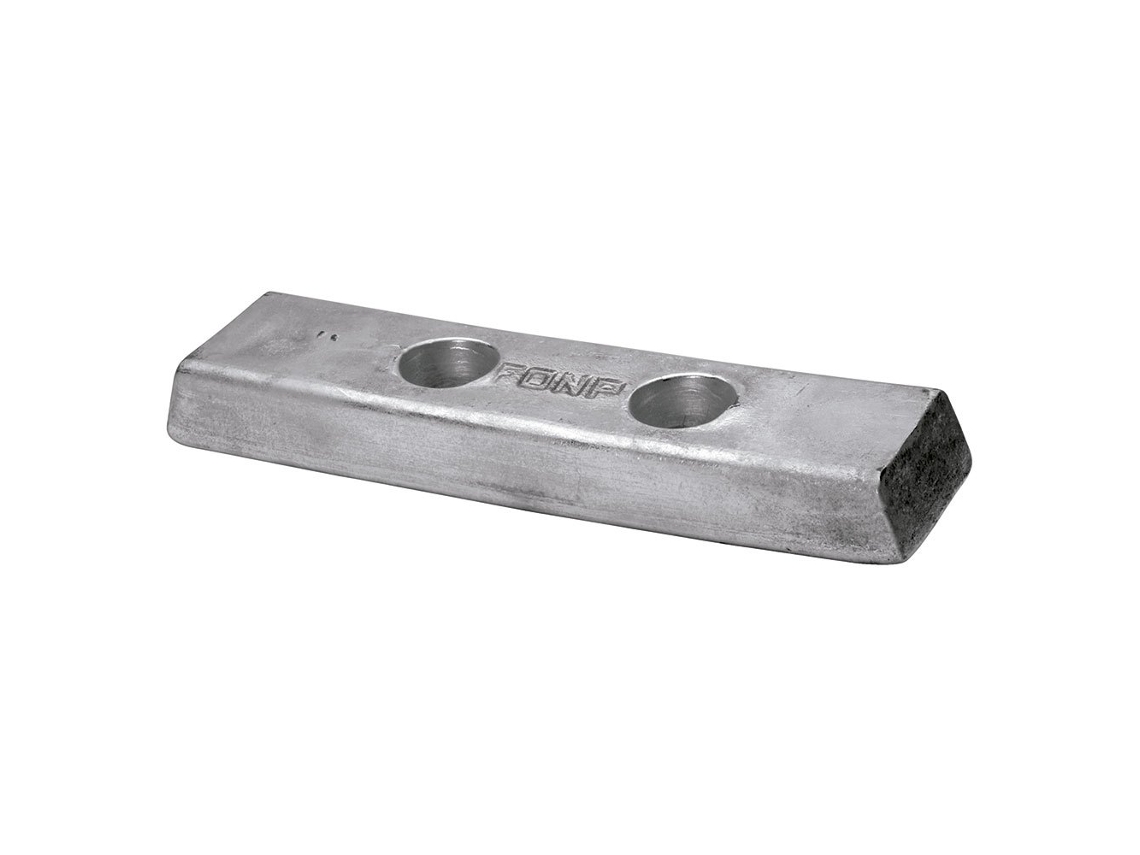 Ânodo Modelo Vetus 15 Alumínio Preto 150 X 60 Mmtalamex