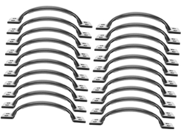Conjunto De 10 Puxadores Ferro Preto Em Formato Arco, 15cm 6 Polegadas, Leves E Confortáveis, Com Design Simples Para