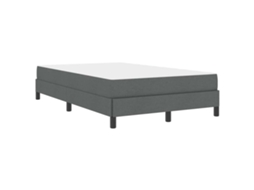Conjunto 1 Cama Box Vidaxl Cinzento Tecido (120 X 200 Cm)
