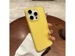 Capa Para Iphone 17 Pro, Amarela, Fosca, Macia, Autoadesiva, Resistente A Quedas, Ultrafina (2 Unidades).